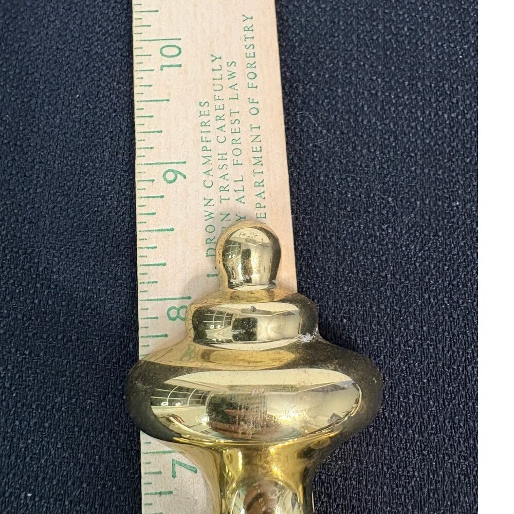NEW Baldwin Solid Brass Door Knocker Polished Brass w/ Hardware & Original Card - Picture 4 of 5